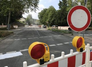 Die Talstraße nach den Sanierungsarbeiten der Fahrbahndecke. Foto: Kreisstadt Mettmann